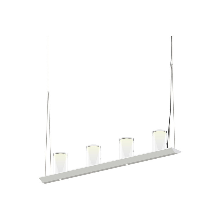 Sonneman Lighting Votives 3' LED Bar Pendant in Satin White 2857.03-LC