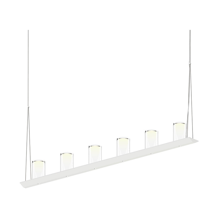 Sonneman Lighting Votives 4' LED Bar Pendant in Satin White 2858.03-LC