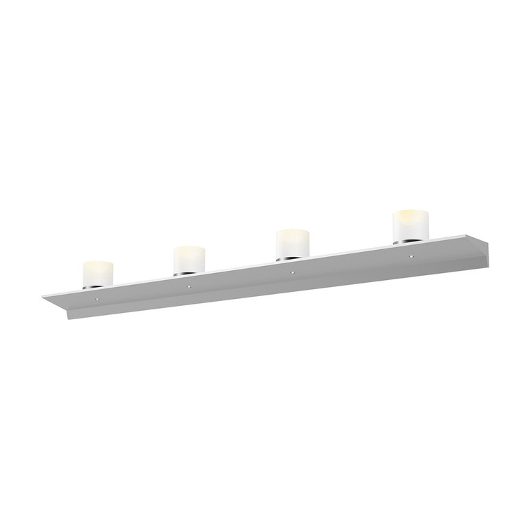 Sonneman Lighting Votives 4' LED Wall Bar in Bright Satin Aluminum 2853.16-LW