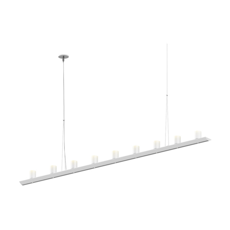 Sonneman Lighting Votives 6' LED Bar Pendant in Satin White 2859.03-SW