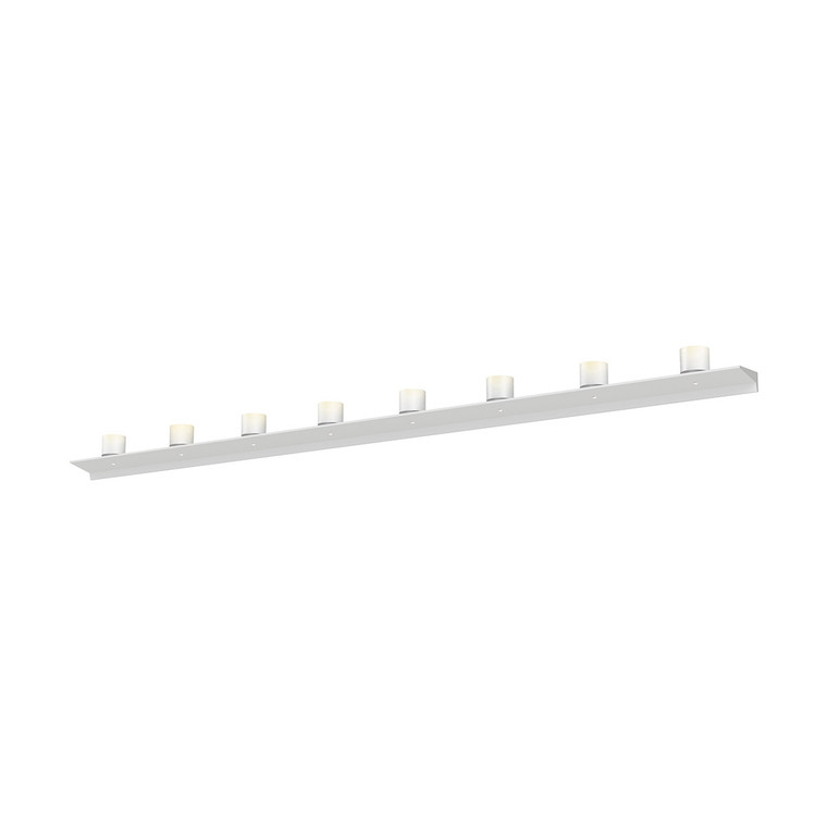 Sonneman Lighting Votives 8' LED Wall Bar in Satin White 2855.03-LW