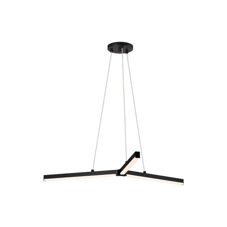 Sonneman Lighting Y LED Pendant in Satin Black 2773.25