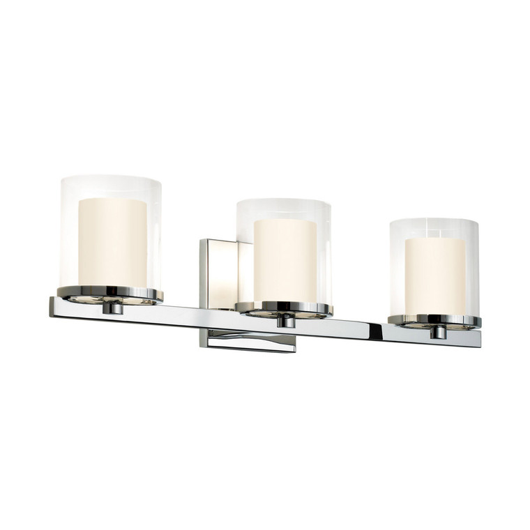 Sonneman Lighting Votivo 3-Light Bath Bar in Polished Chrome 3413.01