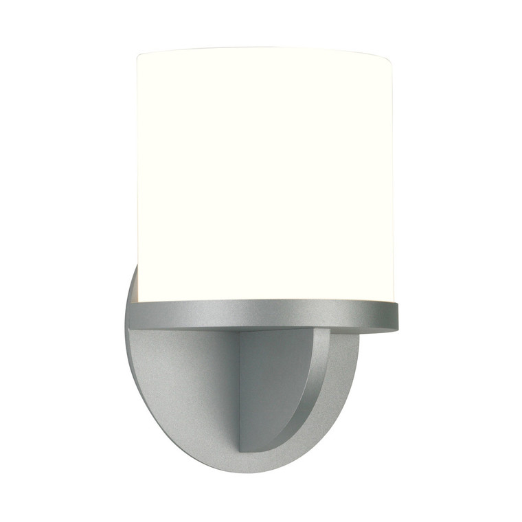 Sonneman Lighting Ovulo Fluorescent Sconce in Satin Silver 1720.04F