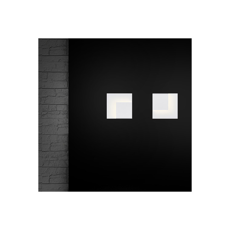Sonneman Lighting Corner Eclipse LED Sconce in Textured White 2369.98