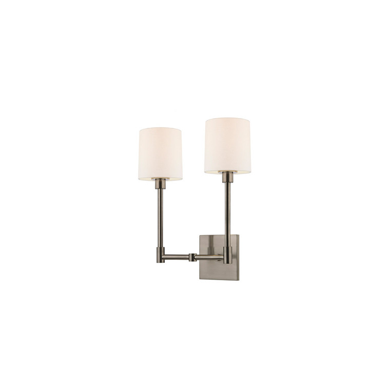 Sonneman Lighting Embassy 2-Light LED Sconce in Satin Nickel 2472.13