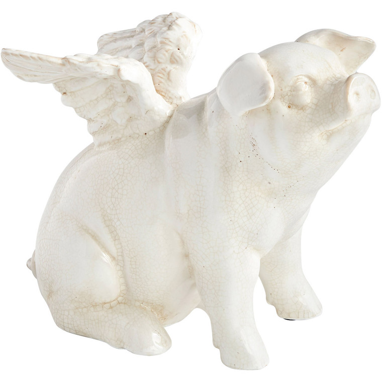 Cyan Design Oink Angel Sitting Sculpture 09651
