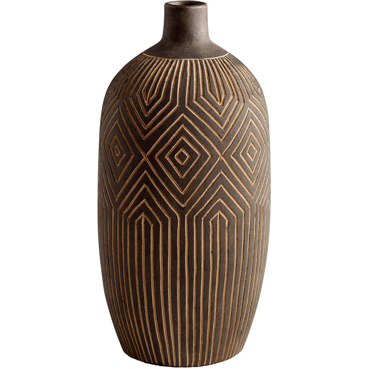 Cyan Design Large Dark Labyrinth Vase 11123