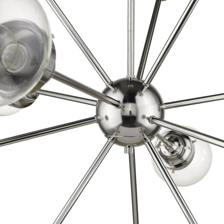Acclaim Lighting Portsmith 12-Light Polished Nickel Chandelier in Polished Nickel IN21225PN