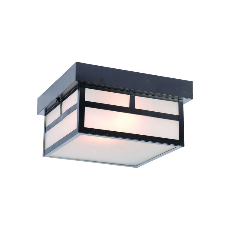 Acclaim Lighting Artisan 2-Light Matte Black Flushmount Ceiling Light in Matte Black 4710BK