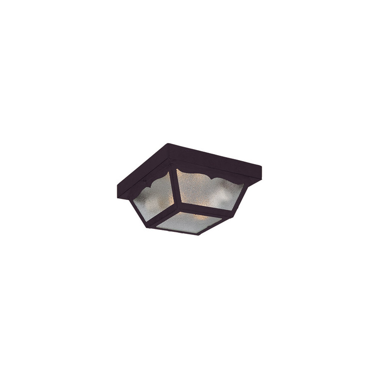 Acclaim Lighting Builder's Choice 2-Light Matte Black Ceiling Light in Matte Black 4902BK