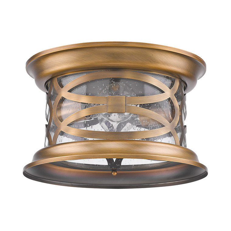 Acclaim Lighting Lincoln 2-Light Antique Brass Ceiling Light in Antique Brass 1534ATB