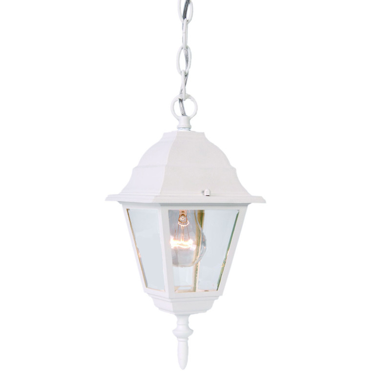 Acclaim Lighting Builder's Choice 1-Light Textured White Hanging Light in Textured White 4006TW