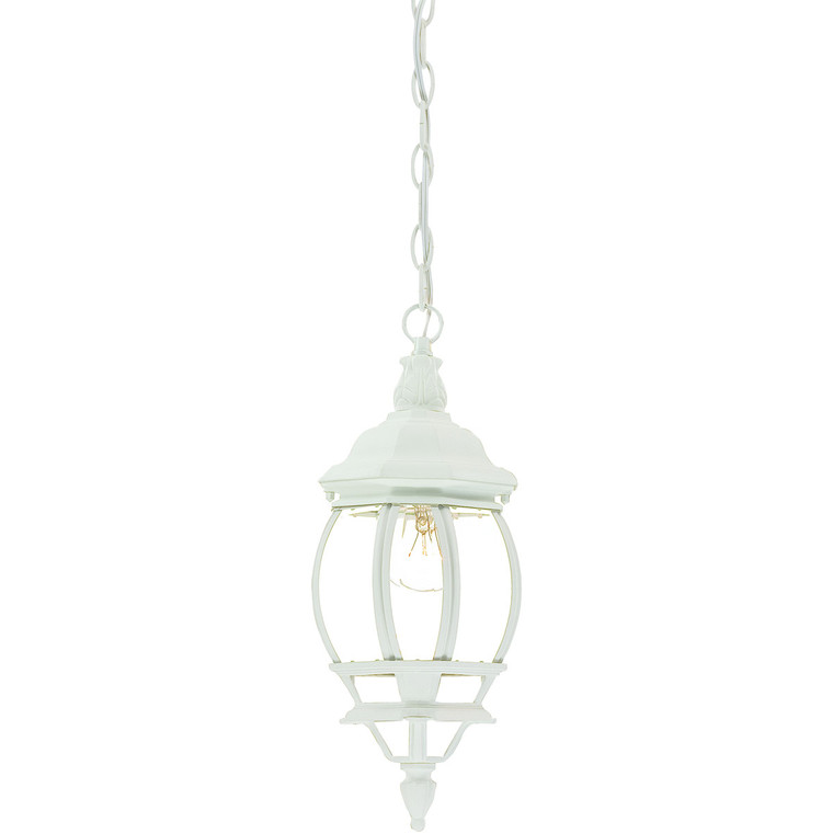 Acclaim Lighting Chateau 1-Light Textured White Hanging Light in Textured White 5056TW