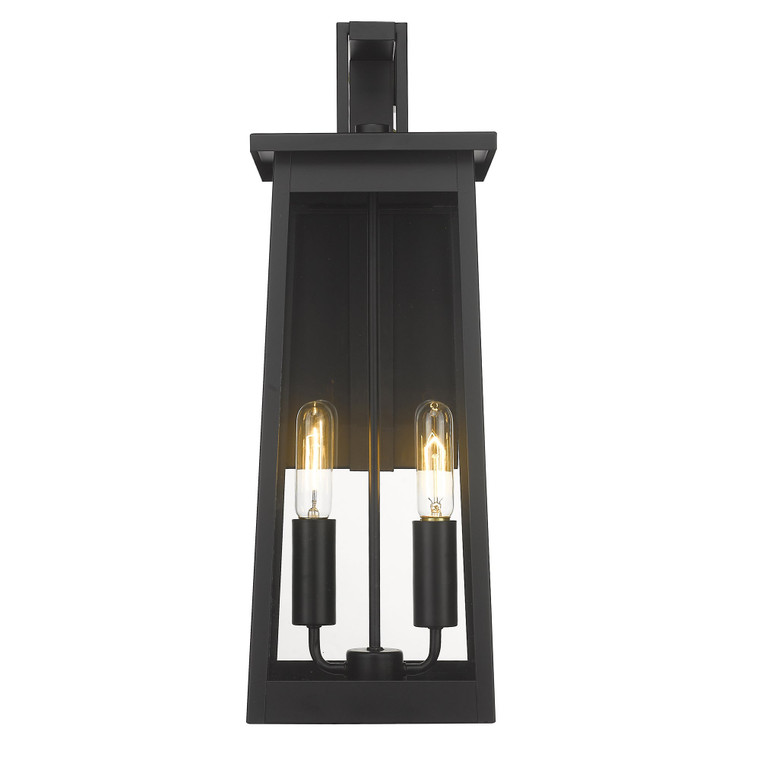 Acclaim Lighting Alden 2-Light Matte Black Wall Light in Matte Black 1212BK