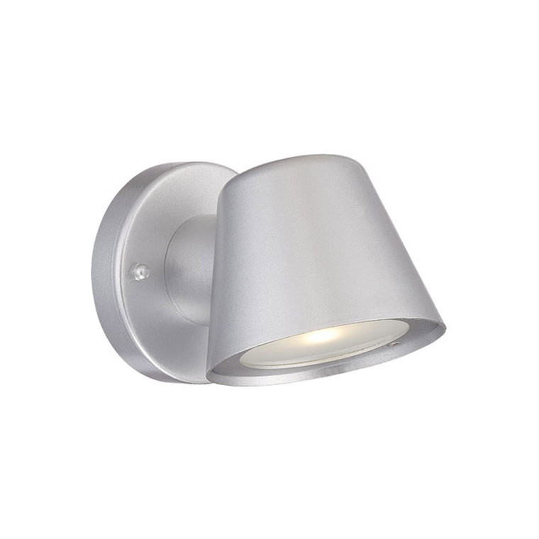 Acclaim Lighting Integrated LED 1-Light Brushed Silver Wall Light in Brushed Silver 1404BS