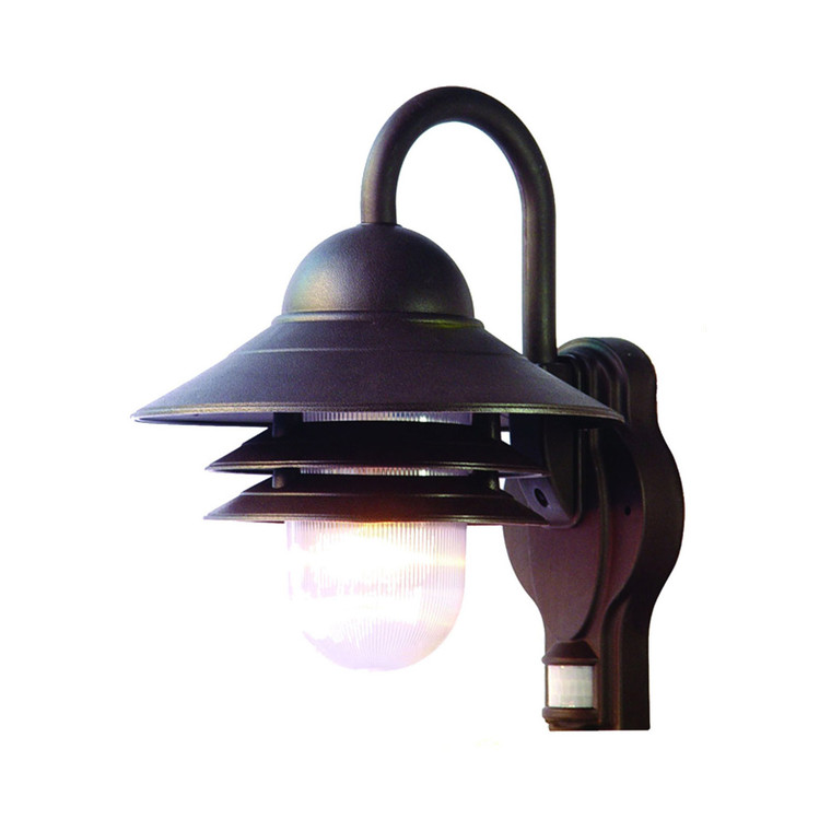 Acclaim Lighting Mariner 1-Light Architectural Bronze Wall Light With Motion Sensor in Architectural Bronze 82ABZM