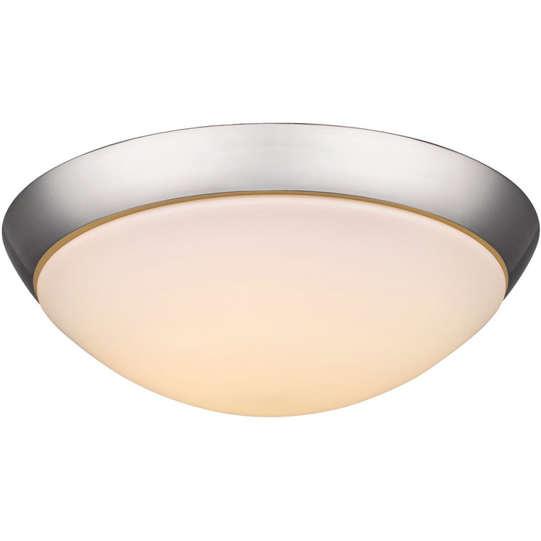 Acclaim Lighting 18-Watt Satin Nickel Integrated Led Flush Mount With Frosted Glass in Satin Nickel IN51394SN