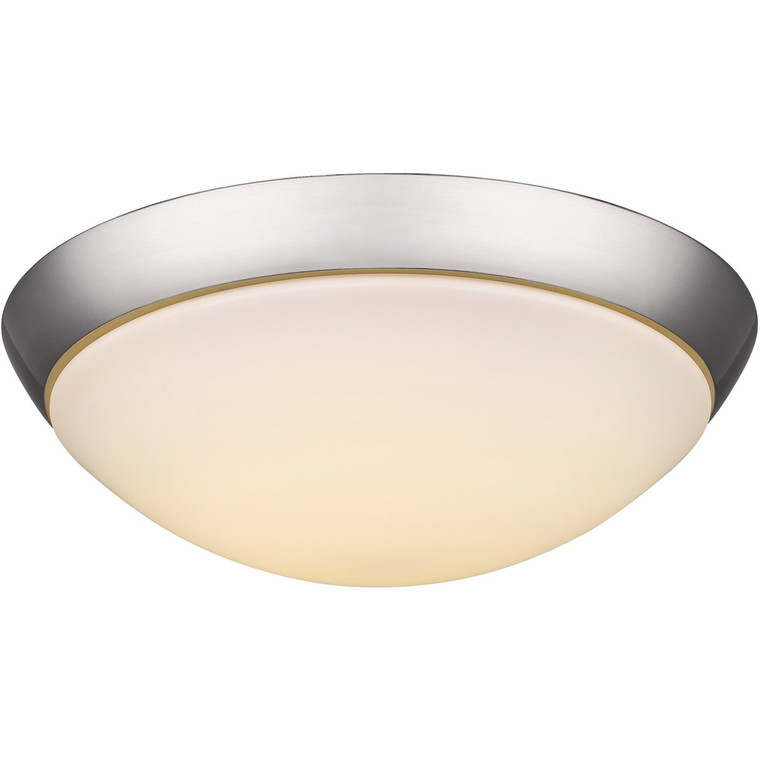 Acclaim Lighting 22-Watt Satin Nickel Integrated Led Flush Mount With Frosted Glass in Satin Nickel IN51395SN
