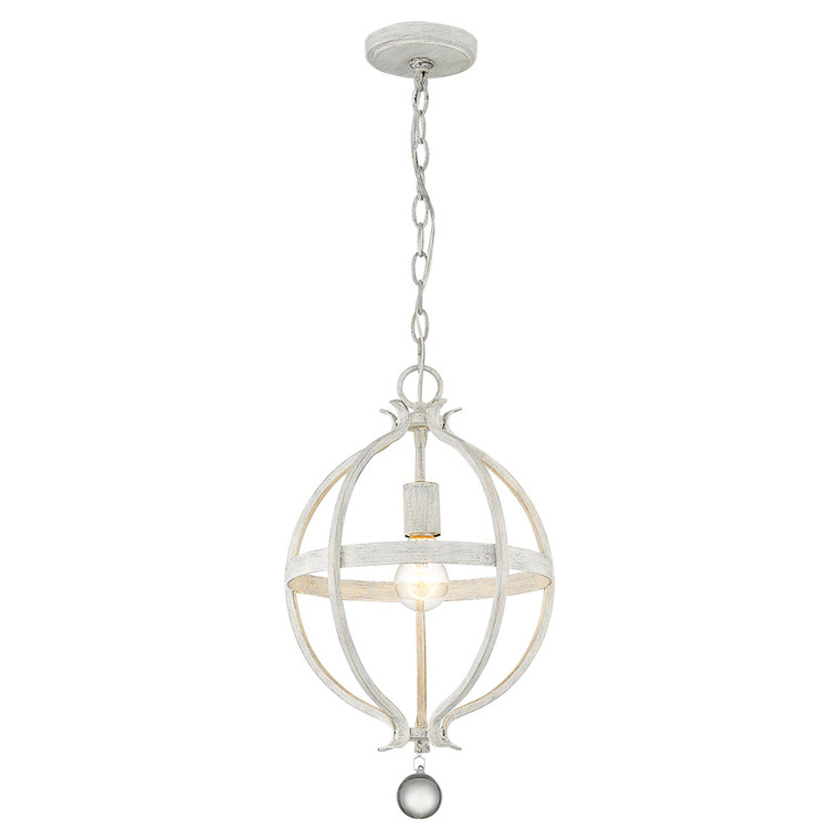Acclaim Lighting Callie 1-Light Country White Pendant in Country White IN11340CW