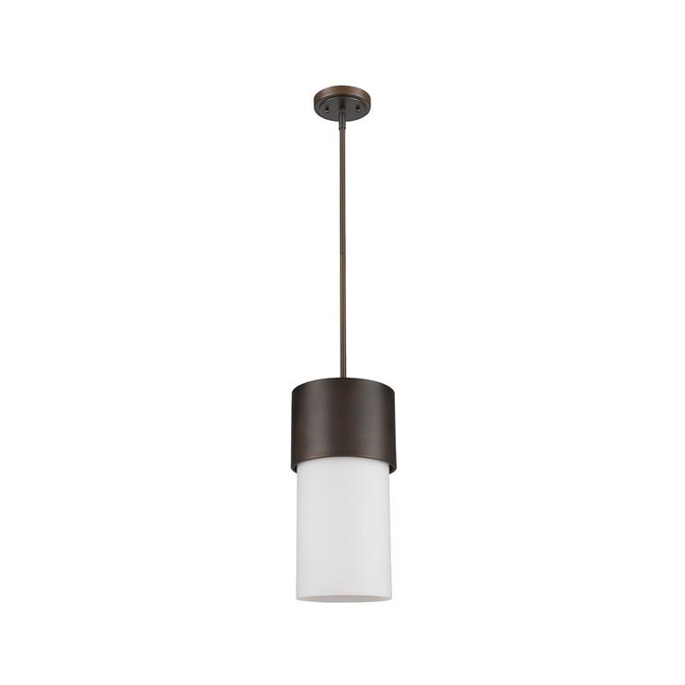 Acclaim Lighting Midtown 1-Light Oil-Rubbed Bronze Pendant With Frosted Glass Shade in Oil Rubbed Bronze IN21200ORB