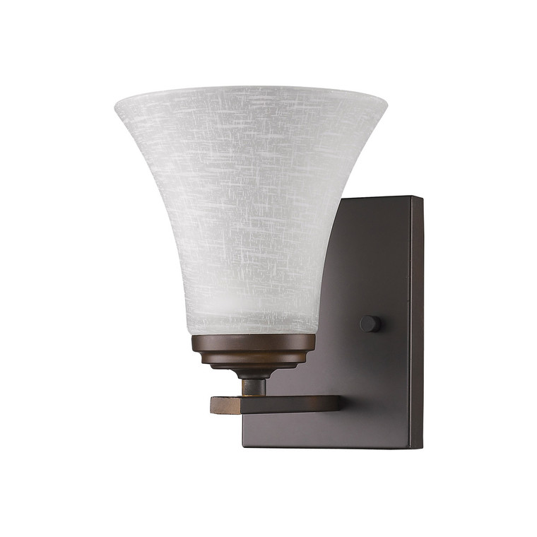 Acclaim Lighting Union 1-Light Oil-Rubbed Bronze Sconce With Frosted Glass Shade in Oil Rubbed Bronze IN41380ORB