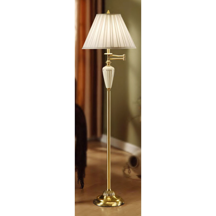 Lite Master Aloise Floor Lamp Polished Solid Brass F5203PB-SR
