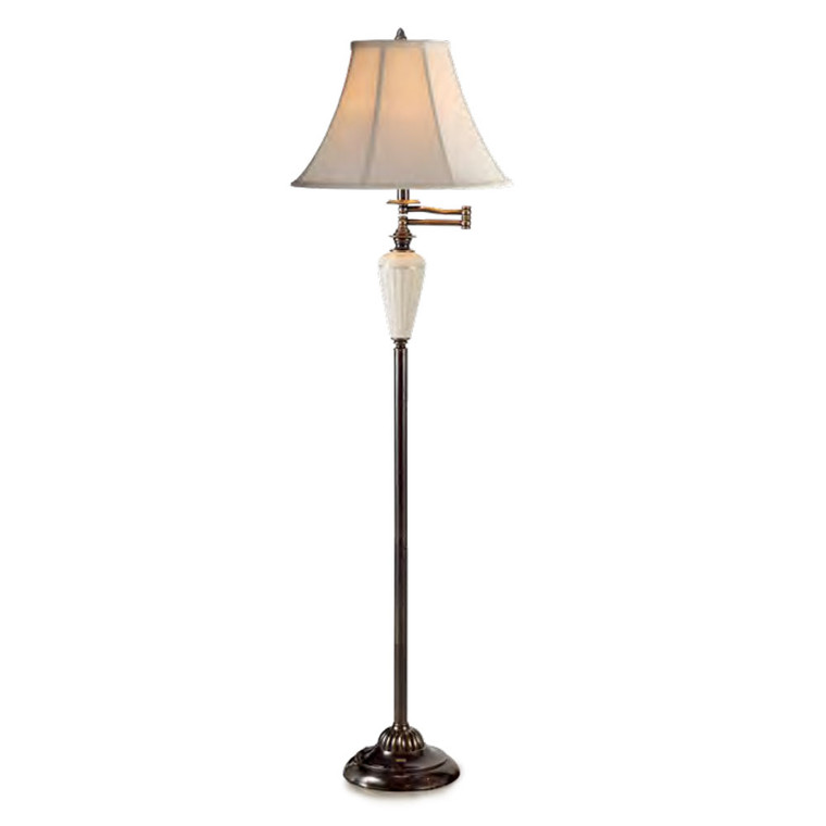 Lite Master Aloise Floor Lamp Dark Solid Brass F5203DB-SL