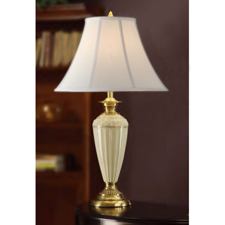 Lite Master Aloise Table Lamp in Polished Solid Brass T5233PB-SL