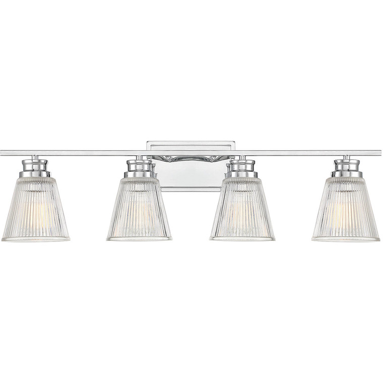 Meridian 4-Light Bathroom Vanity Light in Chrome M80042CH