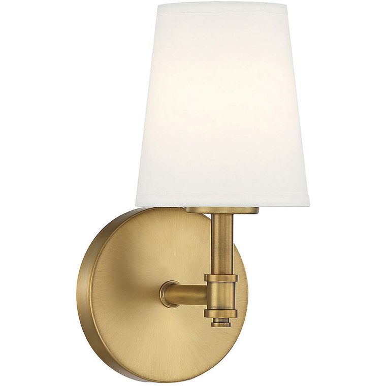 Meridian 1-Light Wall Sconce in Natural Brass M90067NB
