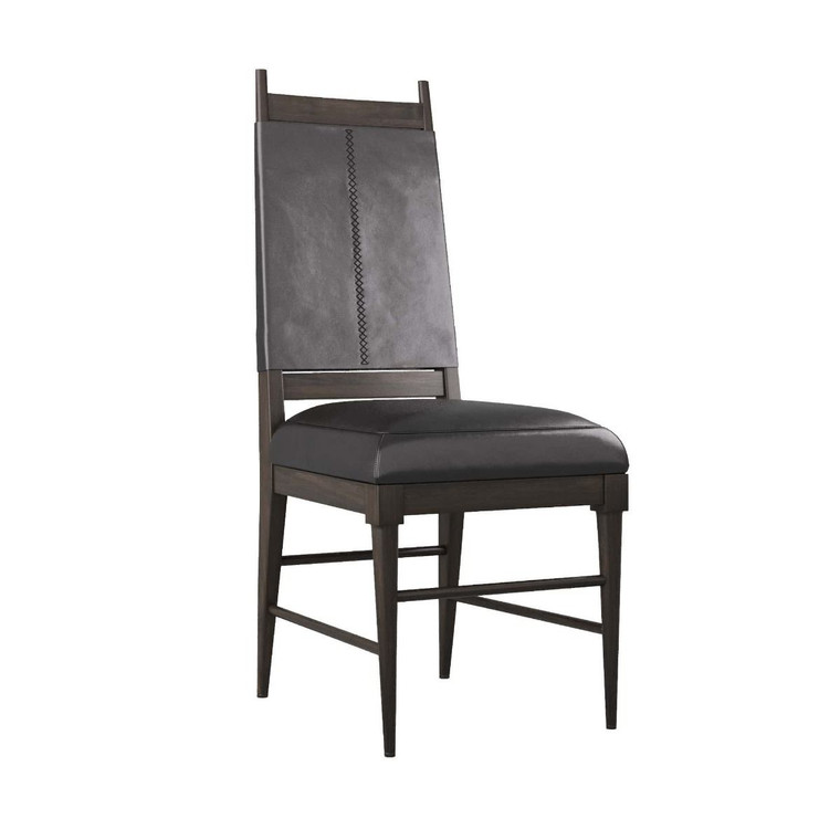 Arteriors Home Keegan Chair in Black Leather 6877