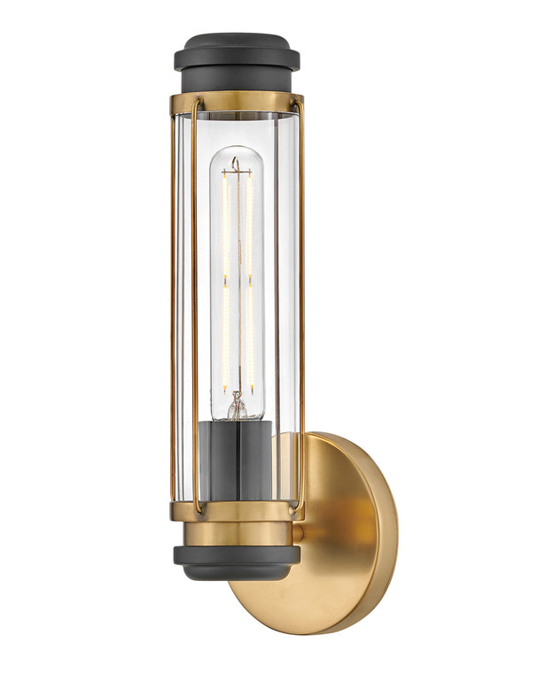 Hinkley Lighting Masthead Single Light Vanity in Heritage Brass 53180HB
