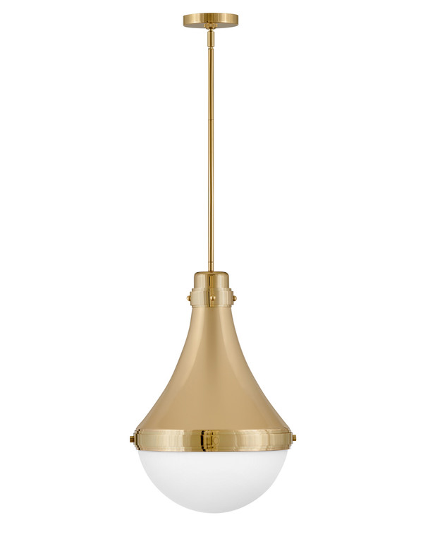 Hinkley Lighting Oliver Medium Pendant in Bright Brass 39054BBR