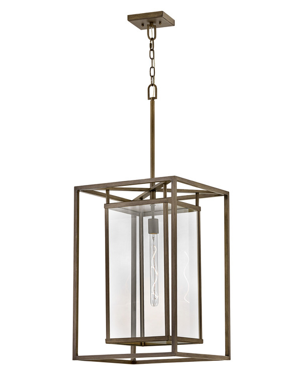 Hinkley Lighting Max Large Hanging Lantern in Burnished Bronze LED Bulb(s) Included  2592BU-LL