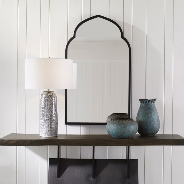 Uttermost Kenitra Black Arch Mirror 09746