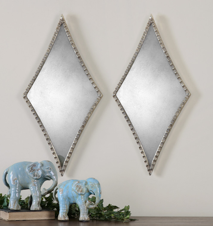Uttermost Gelston Silver Mirror S/2 12882