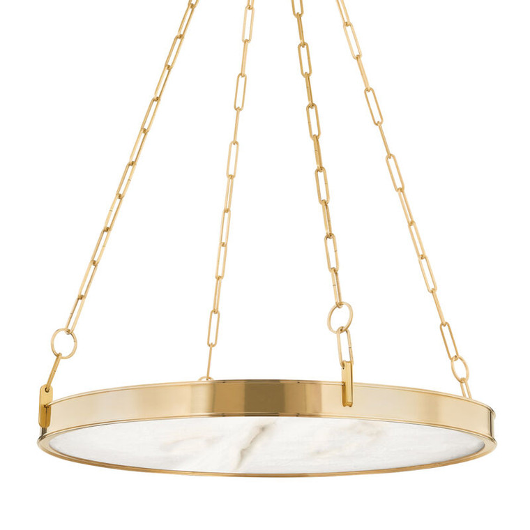 Hudson Valley Lighting Kirby Chandelier in Aged Brass 7230-AGB