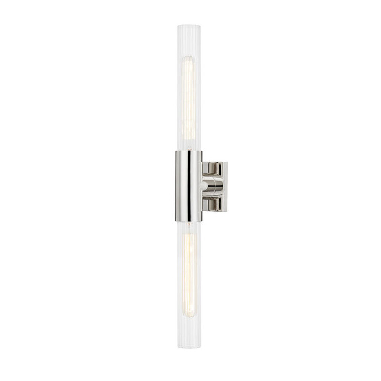 Hudson Valley Lighting Asher Wall Sconce in Polished Nickel 1202-PN