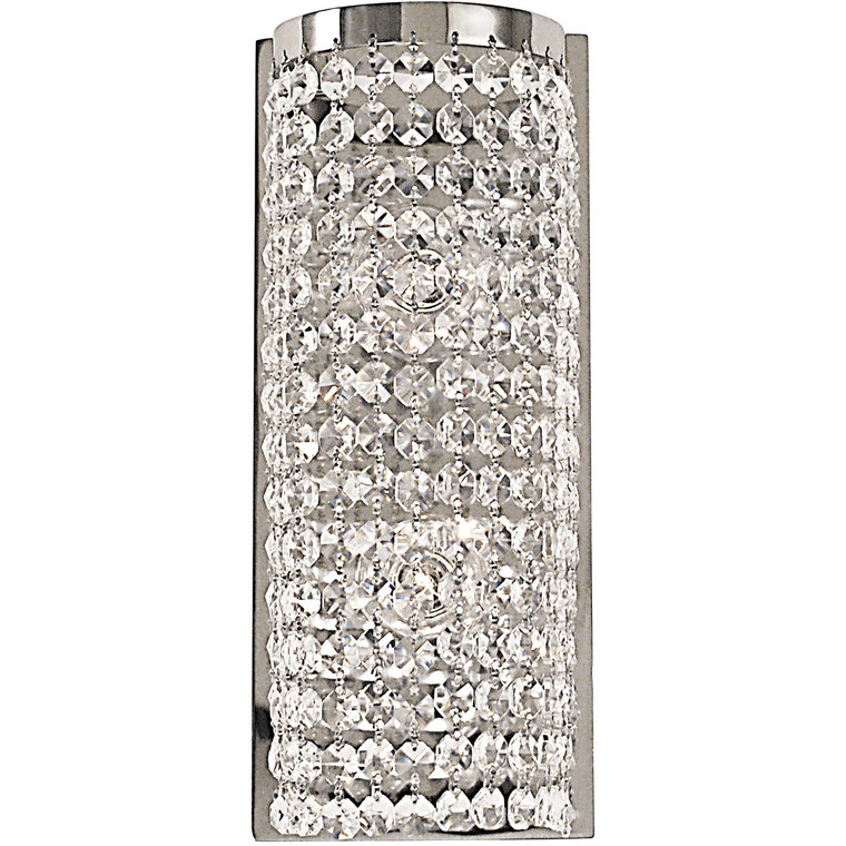 Framburg 2-Light Polished Silver Princessa Sconce in Polished Silver F-2341 PS