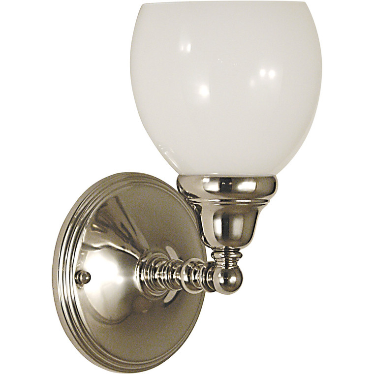 Framburg 1-Light Polished Silver Sheraton Sconce in Polished Silver F-2427 PS