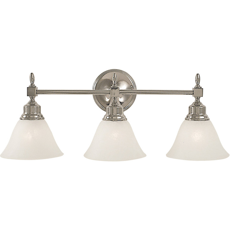 Framburg 3-Light Antique Brass Taylor Sconce in Antique Brass with Champagne Marble Glass Shade F-2433 AB/CM