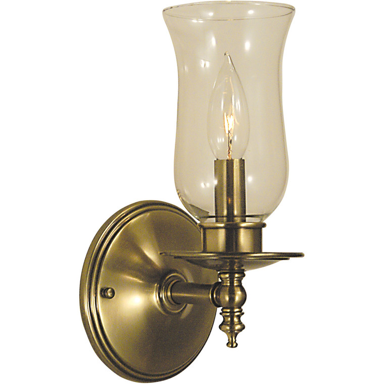 Framburg 1-Light Polished Silver Sheraton Sconce in Polished Silver F-2501 PS