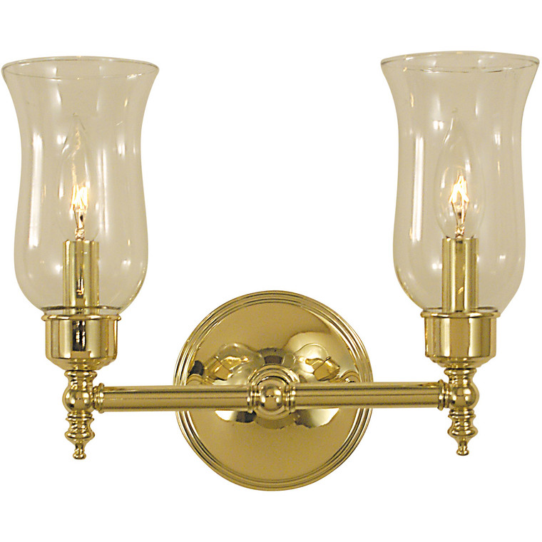 Framburg 2-Light Antique Brass Sheraton Sconce in Antique Brass F-2502 AB