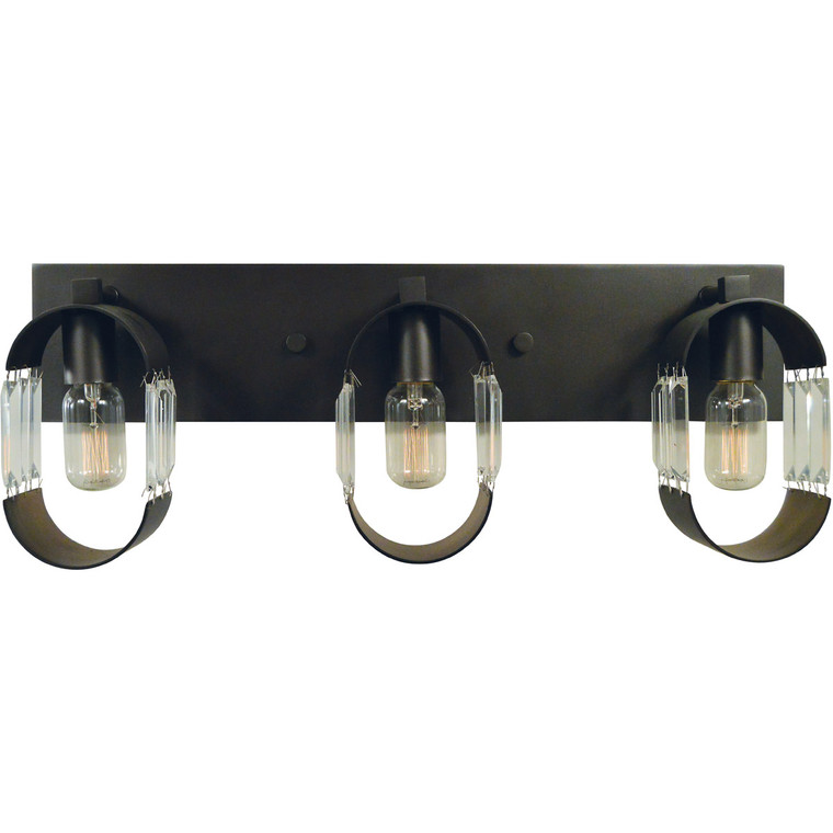 Framburg 3-Light Josephine Sconce in Polished Nickel with Brushed Nickel Accents F-5013 PN/BN