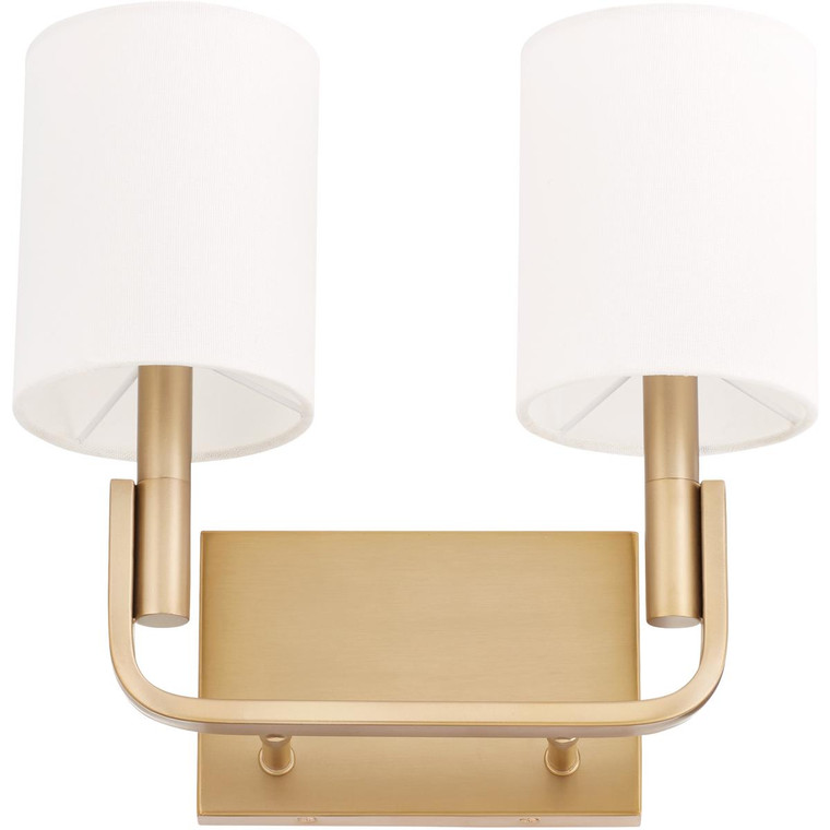 Quorum Tempo Wall Mount in Aged Brass  5210-2-80