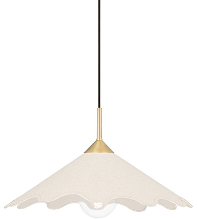 Mitzi 1 Light Pendant in Aged Brass H686701-AGB