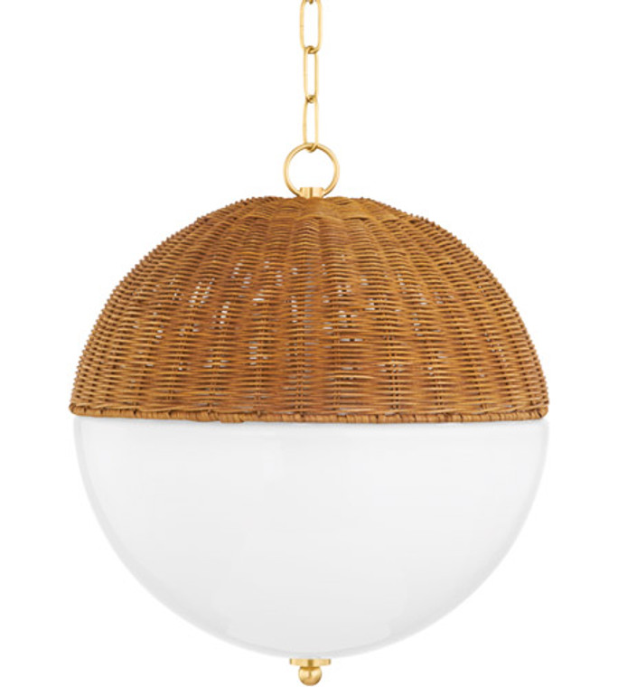 Mitzi 1 Light Large Pendant in Aged Brass H603701L-AGB