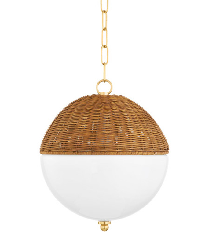 Mitzi 1 Light Small Pendant in Aged Brass H603701S-AGB