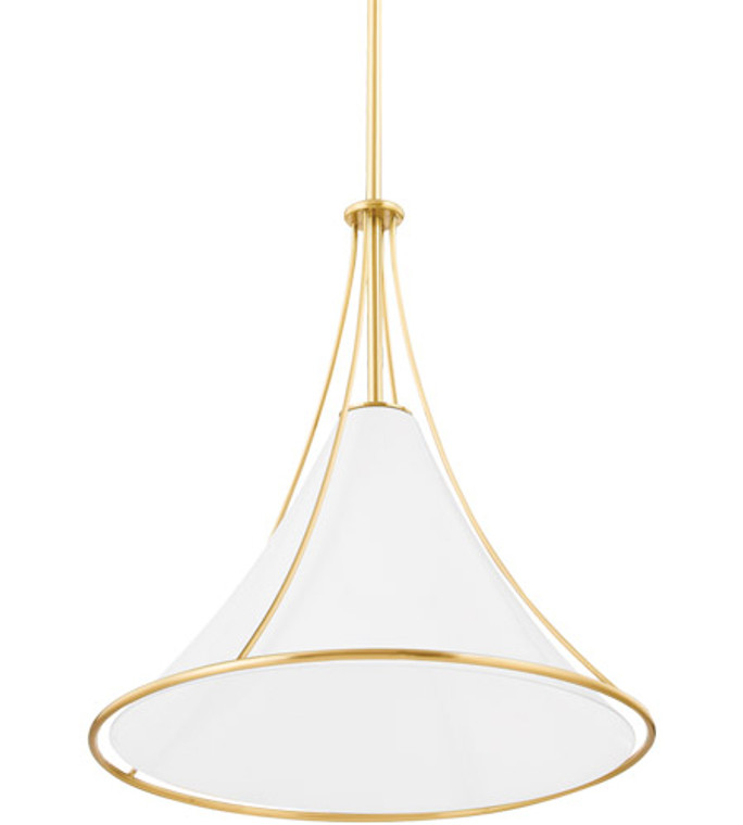 Mitzi 1 Light Large Pendant in Aged Brass H645701L-AGB